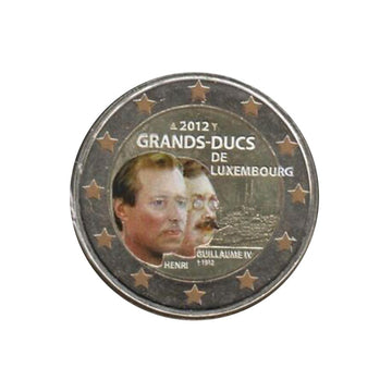 Luxembourg 2012 - 2 Euro Commémorative - Grand-Duc Guillaume IV - Colorisée