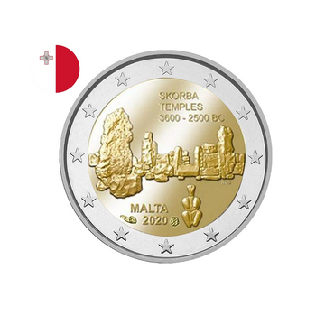 Malte 2020 - 2 Euro Commémorative - Temples de Skorba