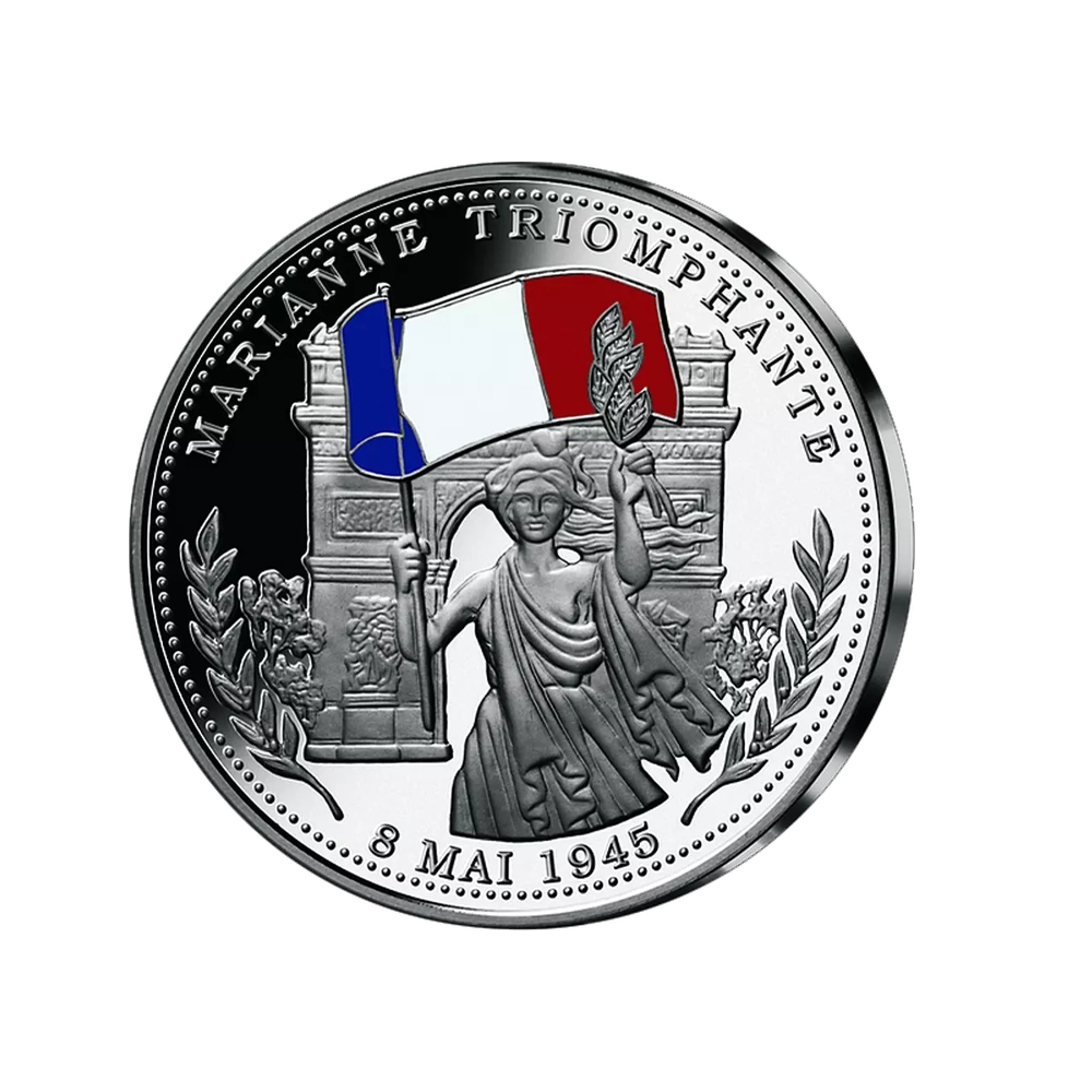 Frappe en argent pur - La France Victorieuse - Marianne triomphante