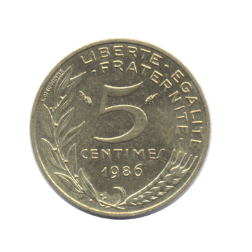 5 centimes - Marianne - France - 1966-2001