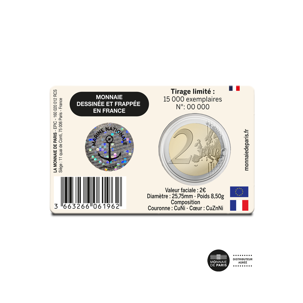 Marine nationale – Monnaie de 2 euros commémorative – BU 2026