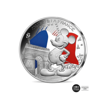 Mickey & La France - Champs-Elysées - Monnaie de 50€ Argent - 2018