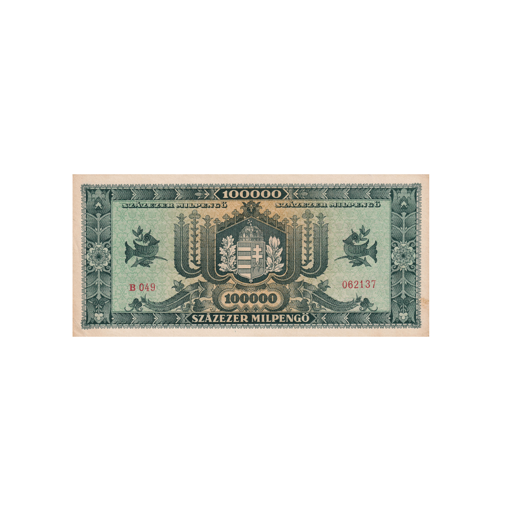 Hongrie - Billet de 100 000 Milpengö - 1946