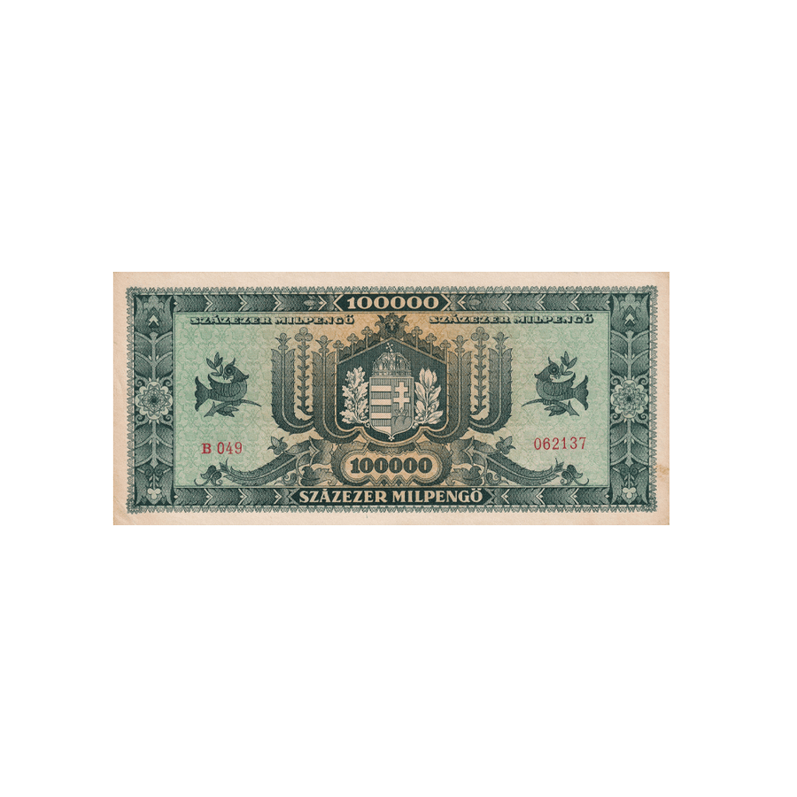 Hongrie - Billet de 100 000 Milpengö - 1946