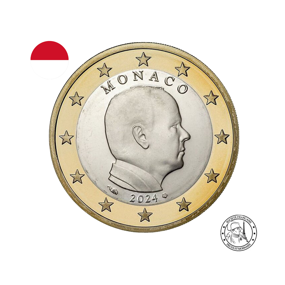 Monaco 2024 - 1 Euro Commémorative - Albert II