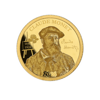 Claude Monet - Monnaie d'un ½ grammes d'or - BE 2026