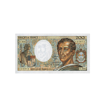 France - Billet de 200 Francs - Montesquieu - 1981-1992