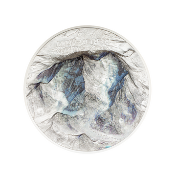 First ascent - Mont Everest - Currency of 100 dollars 1kg of money 999 ‰ - BE 2023