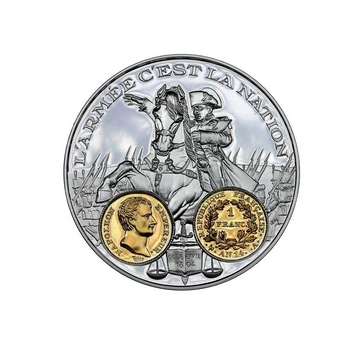 Frappe en Argent pur - 2000 ans d'Histoire Monétaire Française - 1 Franc Napoléon Ier - 1803