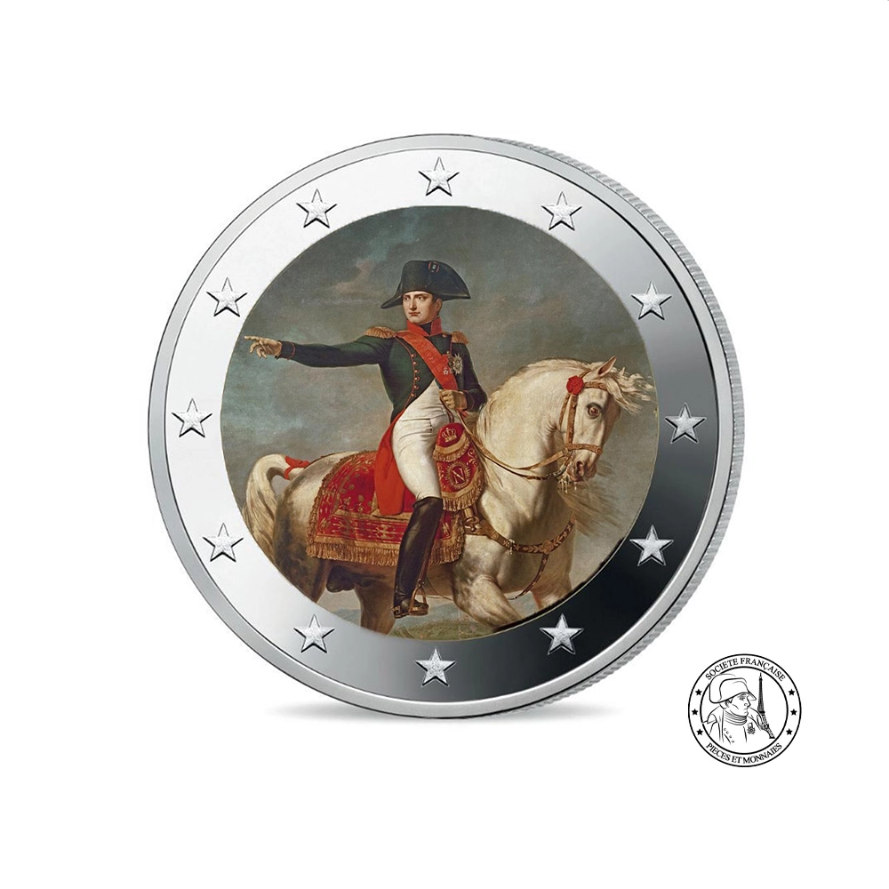 Napoléon Ier - 2 Euro Commémorative - Colorisée