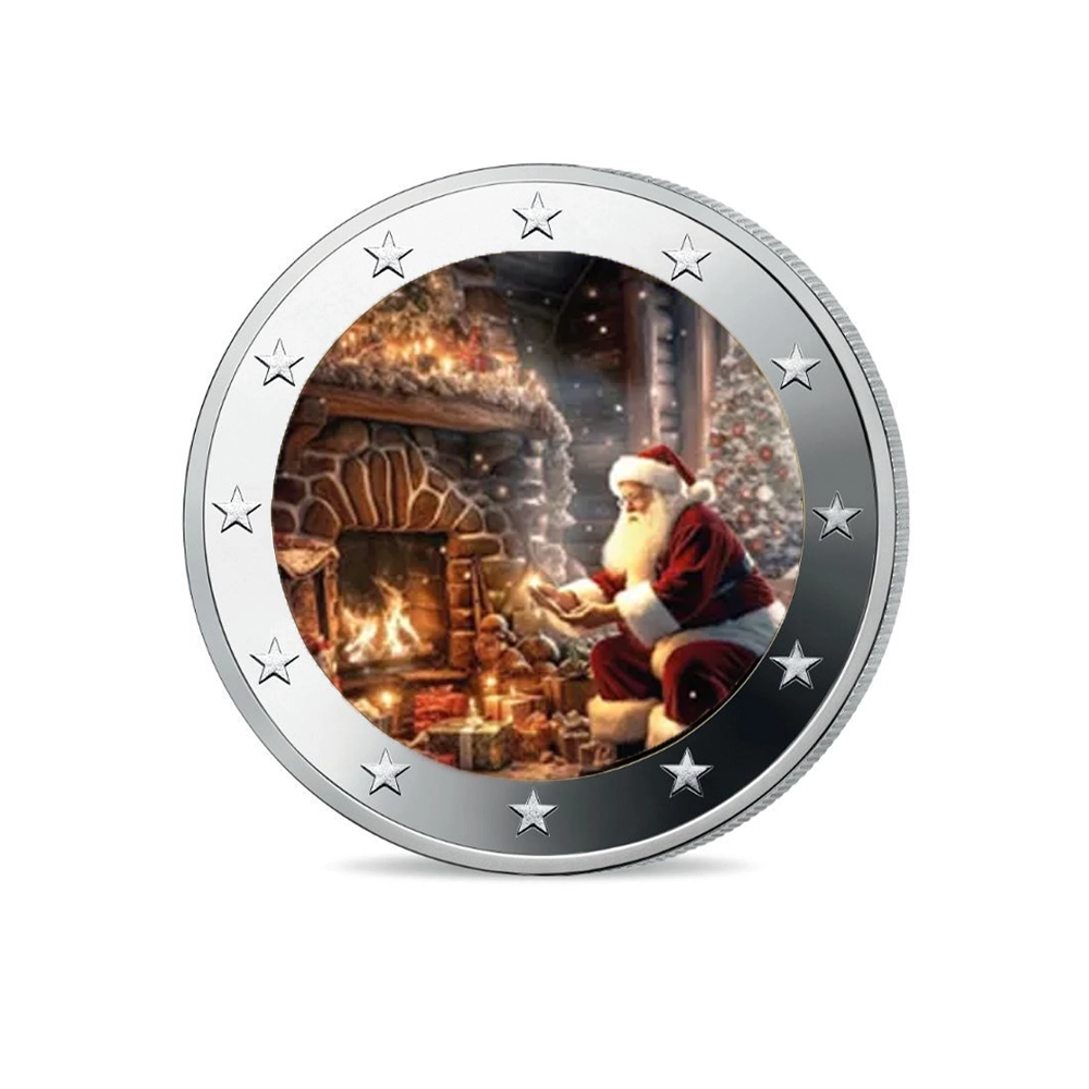 Noël 2025 - 2 Euro Commémorative - Colorisée