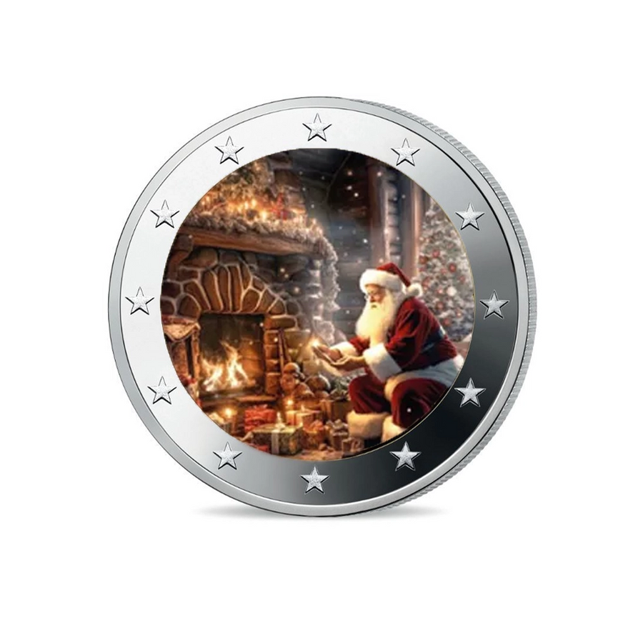 Noël 2025 - 2 Euro Commémorative - Colorisée