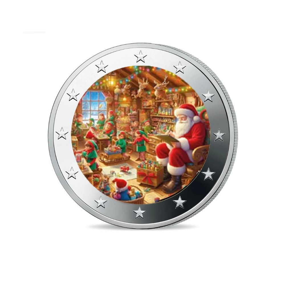 Noël 2025 - 2 Euro Commémorative - Colorisée