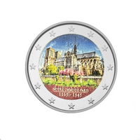 Notre dame de Paris - 2 Euro Commémorative - Colorisée