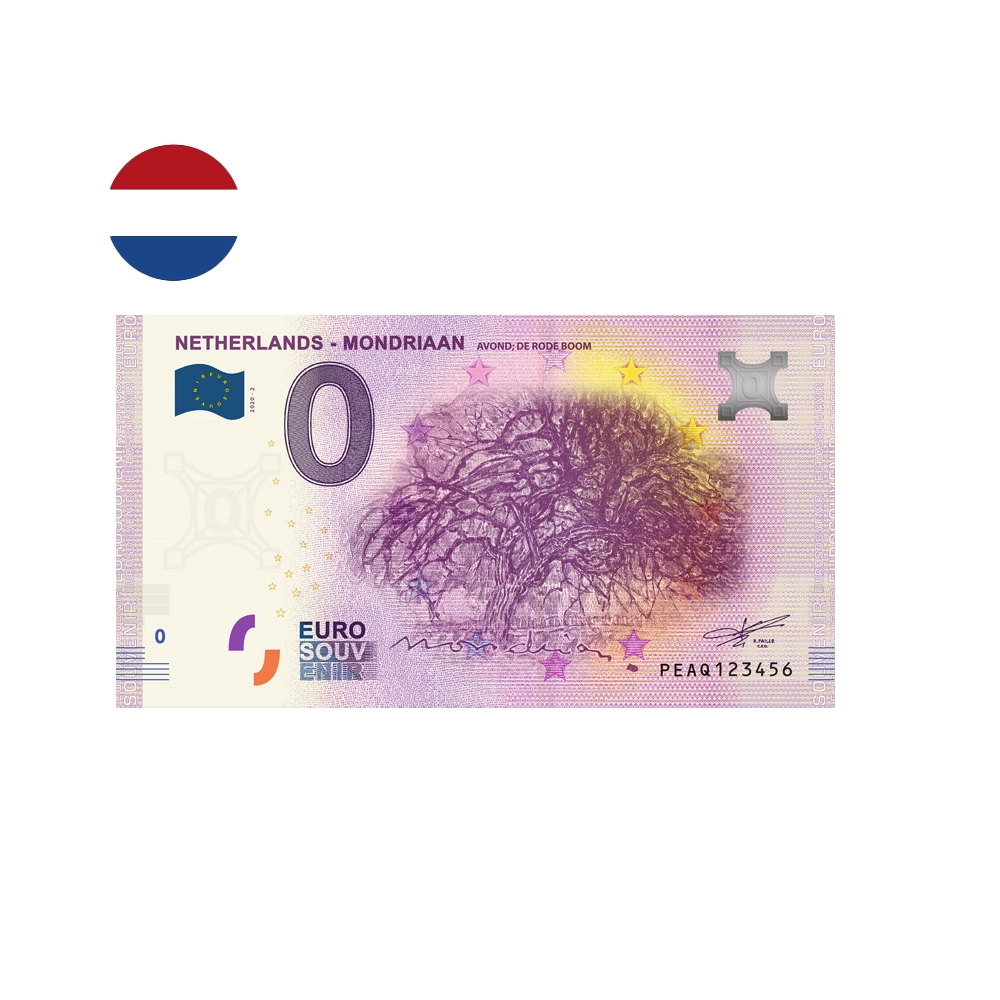Pays-Bas 2020 - Mondriaan Avond - Billet souvenir de zéro euro