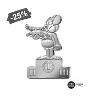 Astérix aux Jeux Olympiques - Monnaie de 10€ Argent - Pièce de forme - BE 2024