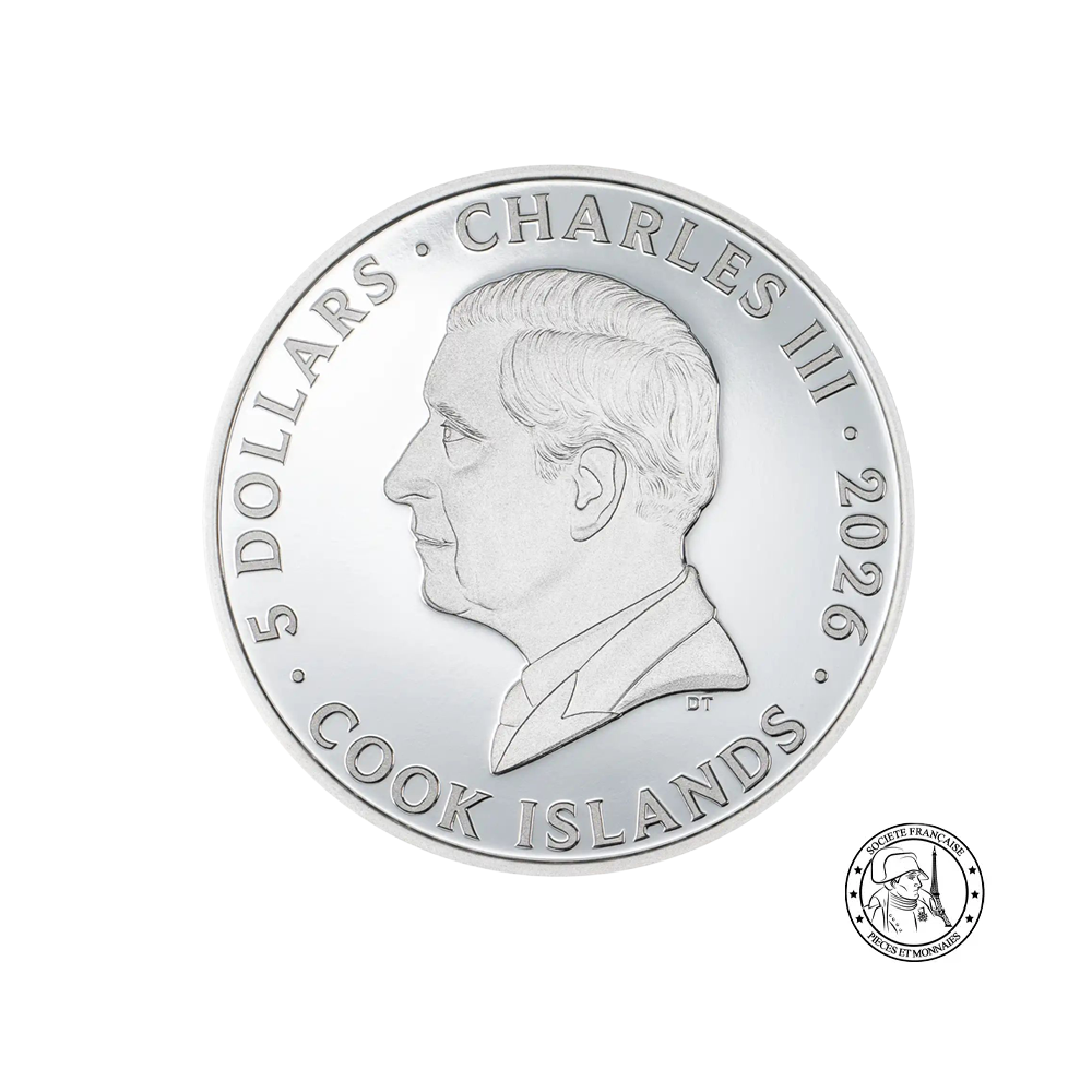 Seven Deadly Sins - Sloth - Monnaie de 5 Dollar Argent - BE 2026