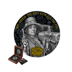 Peaky Blinders 2025 - Polly Gray - Monnaie de 5 dollars en Argent 2 Oz - Finition Antique