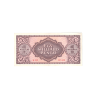 Hongrie - Billet de 1 000 000 000 Pengő - 1946