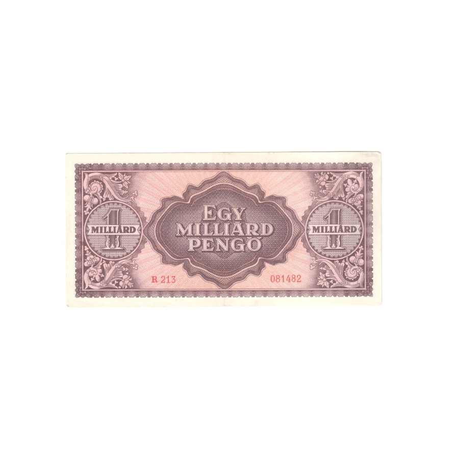 Hongrie - Billet de 1 000 000 000 Pengő - 1946