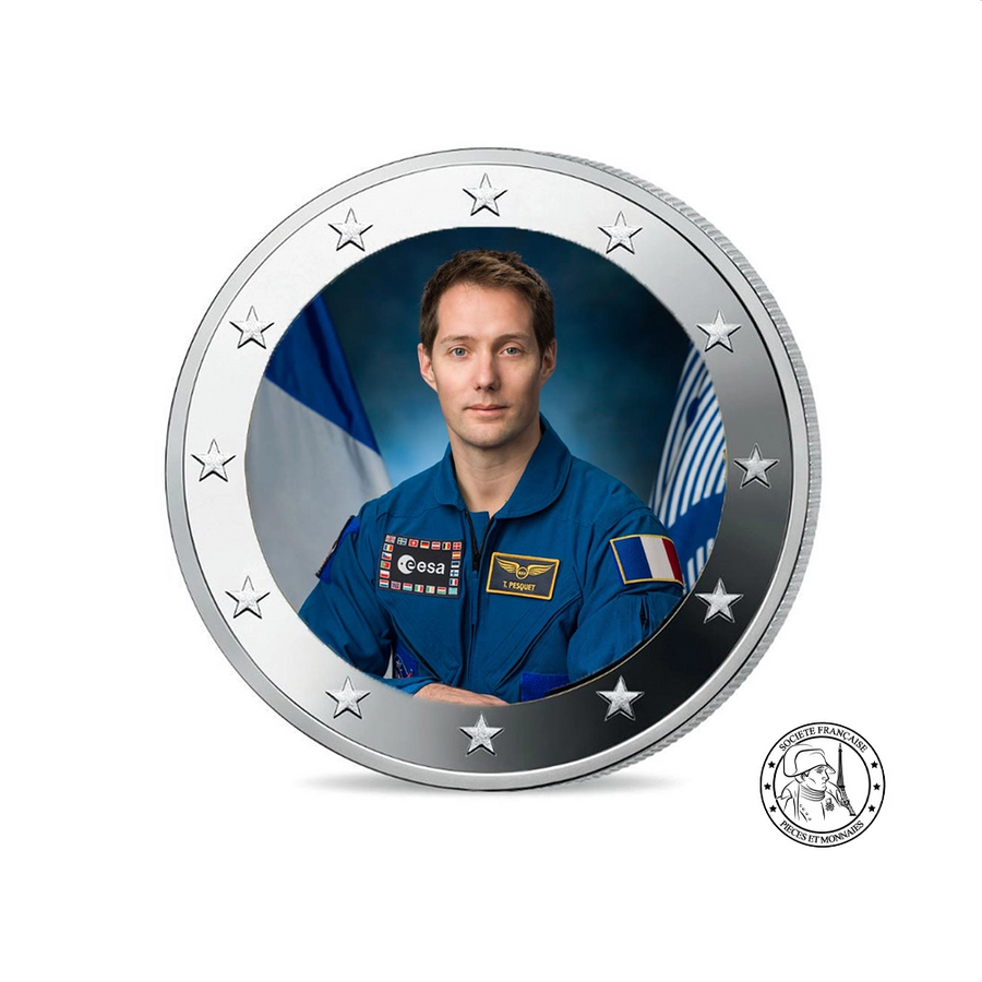 Thomas Pesquet - 2 Euro Commémorative - Colorisée