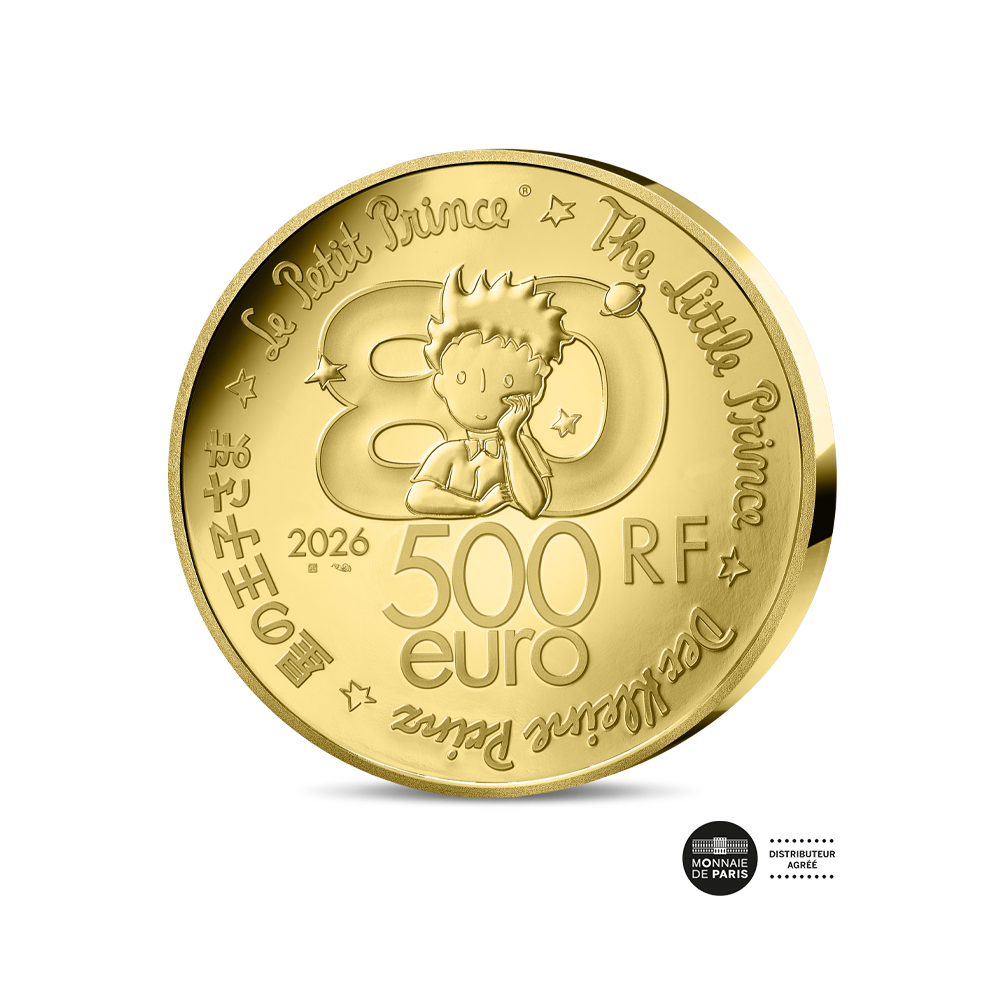 Le Petit Prince - Monnaie de 500 Euros Or 5 Oz - 2026 - BE
