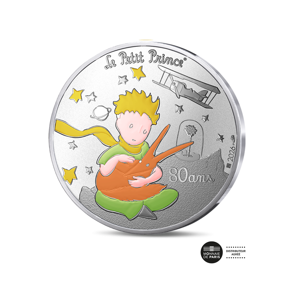 Le Petit Prince - Coffret Duo Monnaie de 10 Euros + 50 Euros Commémorative Argent Colorisée - 2026