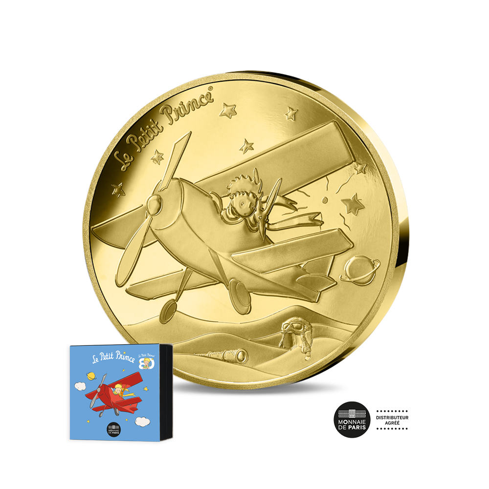 Le Petit Prince - Avion - Monnaie de 50 Euros Or 1/4 Oz - BE 2026