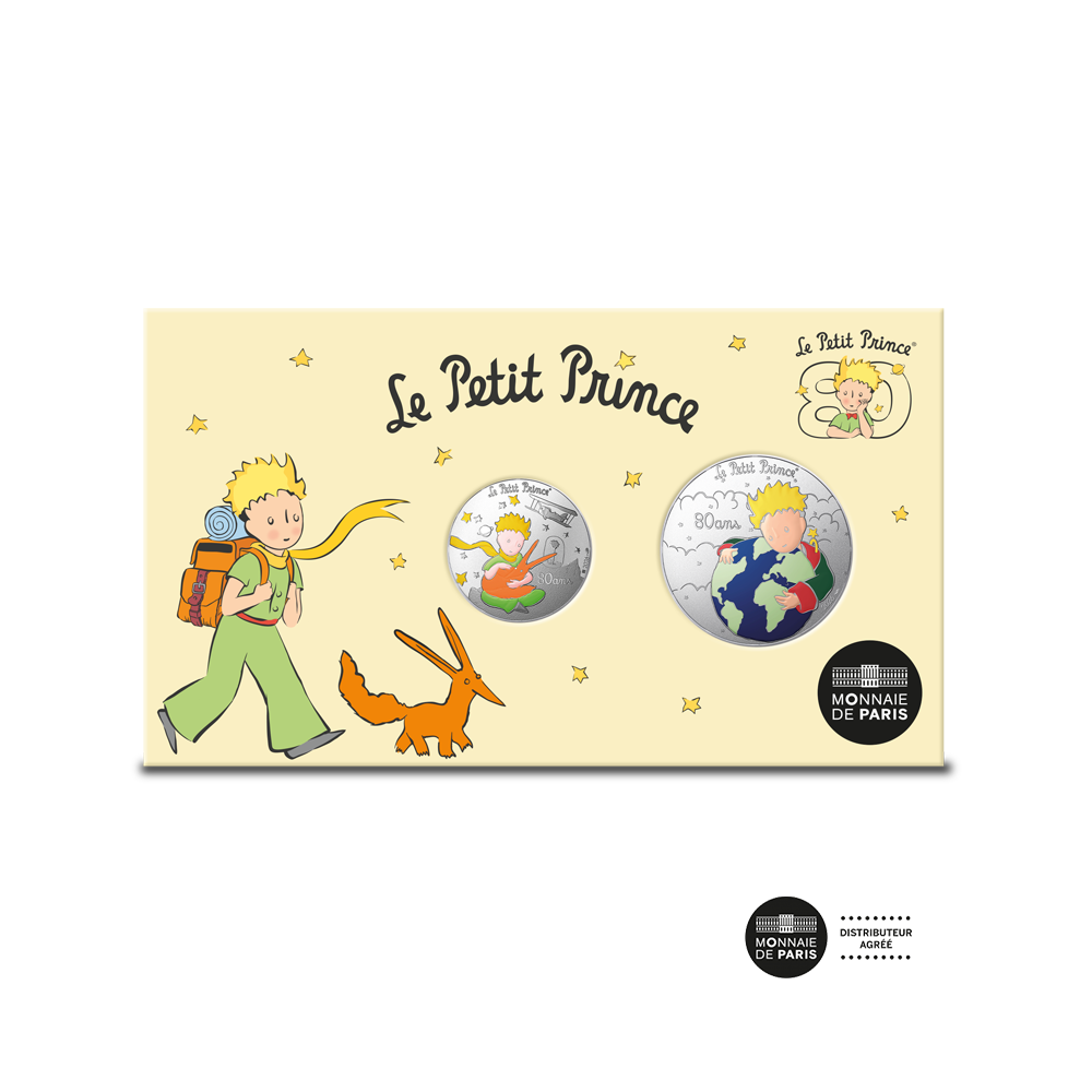 Le Petit Prince - Coffret Duo Monnaie de 10 Euros + 50 Euros Commémorative Argent Colorisée - 2026