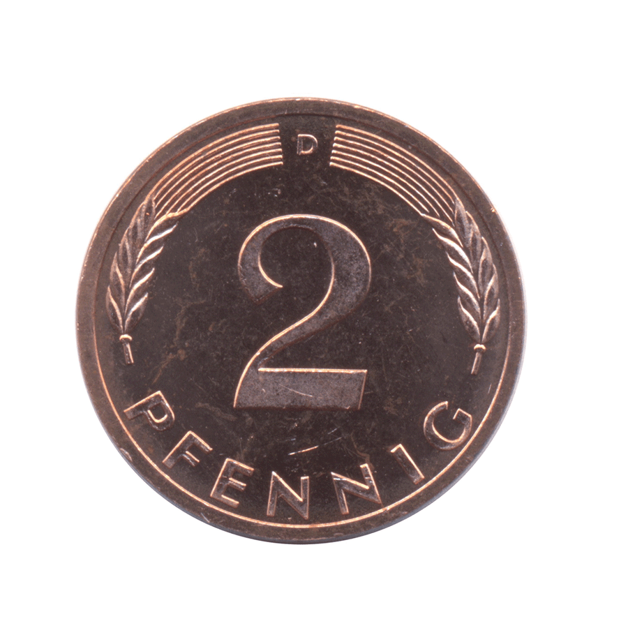 2 pfennig - Allemagne - 1967-2001
