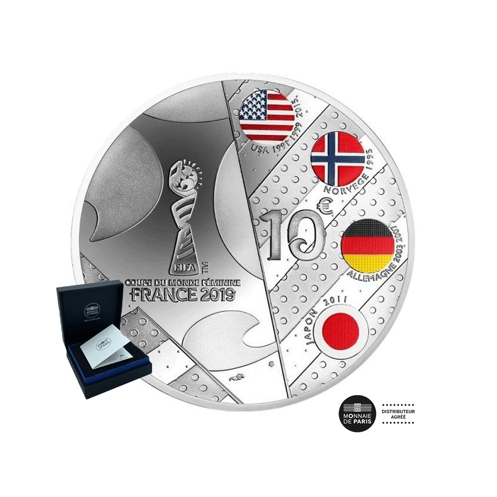 Coupe du Monde Féminine de la FIFA France 2019 - Lot de 4 monnaies de 10€ Argent - BE 2019