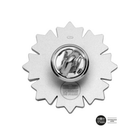 ⁣⁢Den Store Krig - Kornblomst Sølv Pin⁤⁣