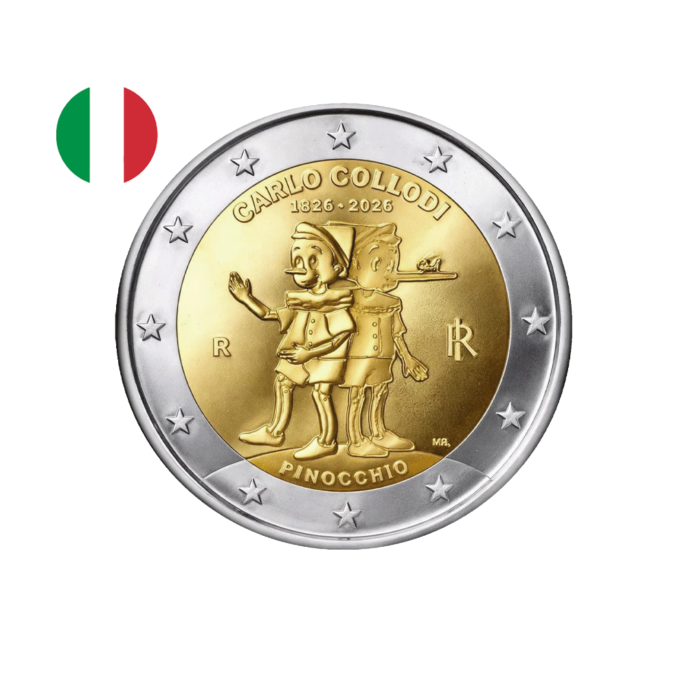 Italie 2026 - 2 Euros Commémorative - Pinocchio - UNC