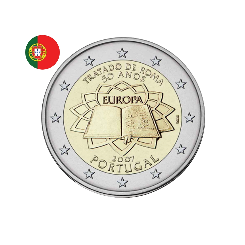 Portugal 2007 - 2 Euro Commémorative - 50ème anniversaire du Traité de Rome