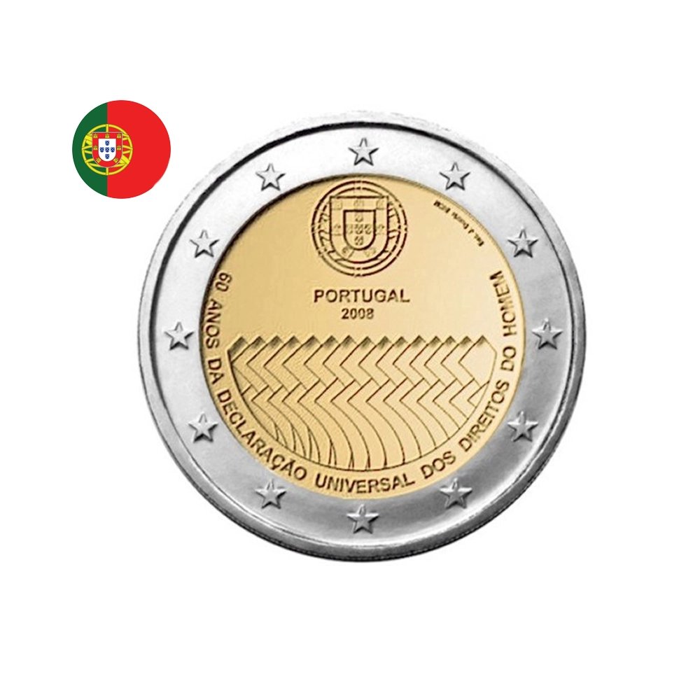 Portugal 2008 - 2 Euro Commémorative - Droits de l'Homme