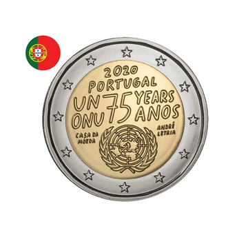 Portugal 2020 - 2 Euro Commémorative - 75 ans de l'ONU