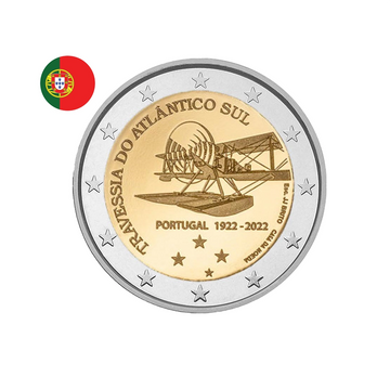 Portugal 2022 - 2 Euro Commémorative - Travessia do Atlantico Sul