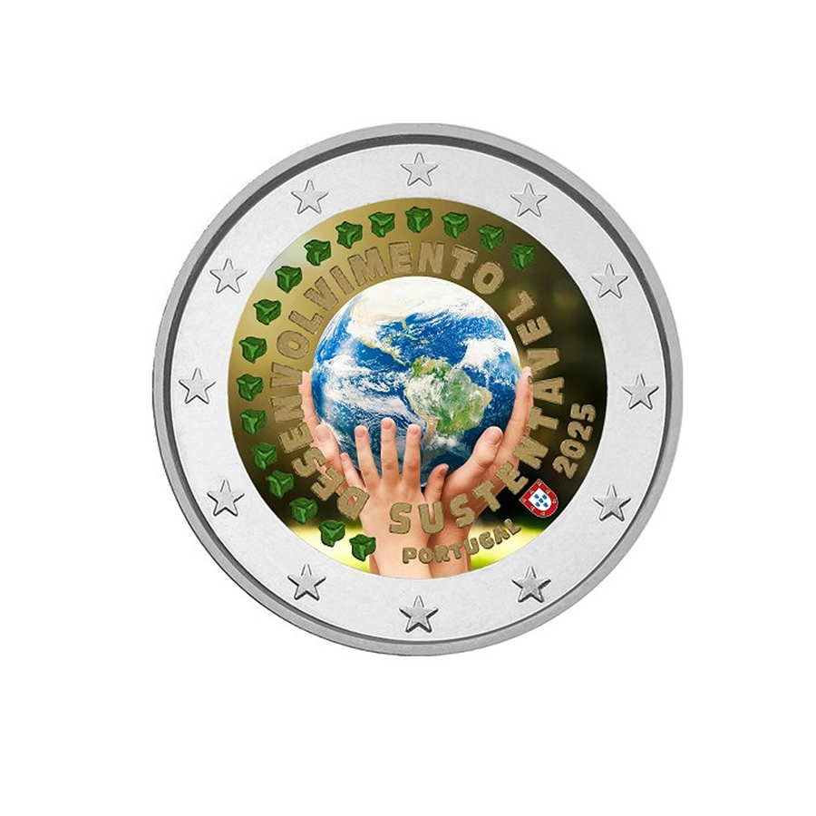 Portugal 2025 - 2 Euro Commémorative - Développement Durable - Variantes disponibles - Colorisée