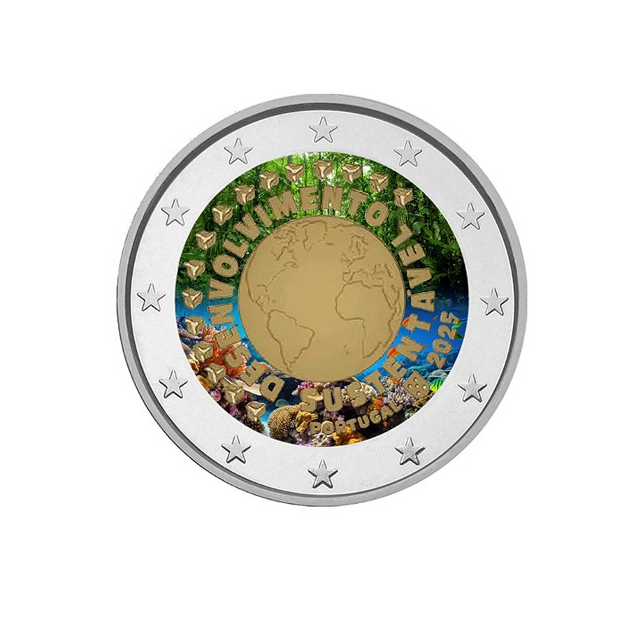 Portugal 2025 - 2 Euro Commémorative - Développement Durable - Variantes disponibles - Colorisée