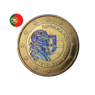 Portugal 2010 - République Portugaise - 2 Euro Commémorative - Colorisée