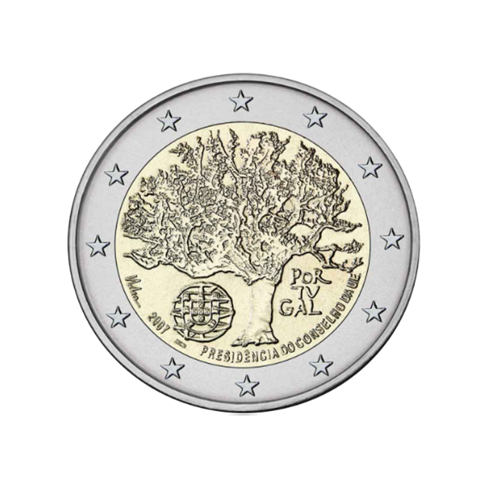 Portugal 2007 - 2 euro commemorative - Portuguese presidency of the European Union Council - BE