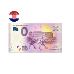 ⁣⁢Croatia 2019 - Pula - Zero Euro Souvenir Banknote⁤⁣