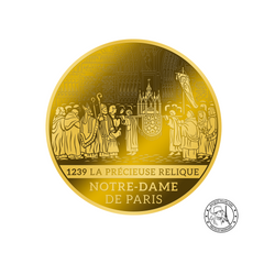 L'histoire de Notre-Dame de Paris - Monnaie de 10 Dollars Or 1/100 Oz - BE 2023