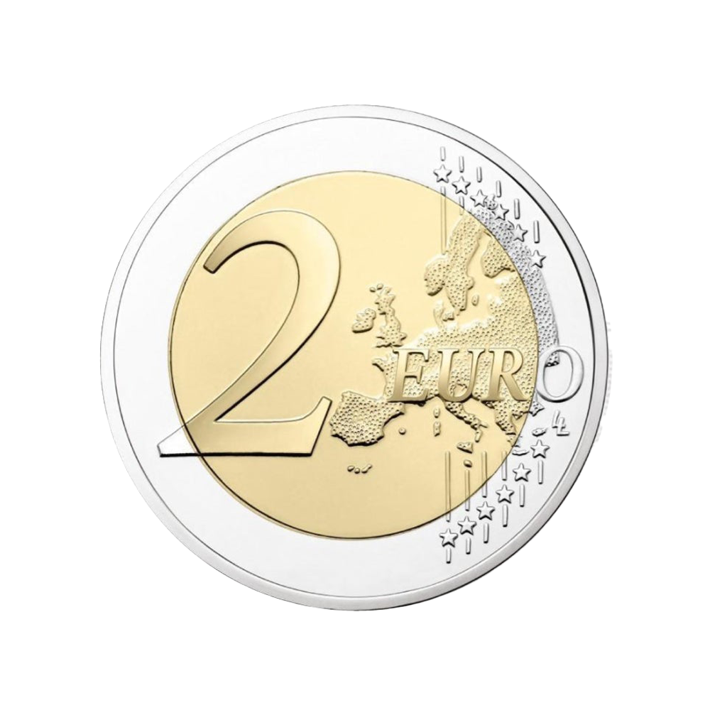 Lettland 2023 - 2 Euro Gedenk - eine Sonnenblume für die Ukraine