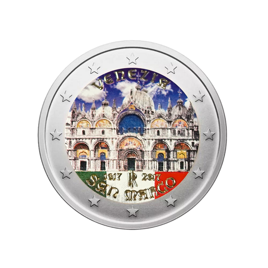 Italie 2017 - 2 Euro Commémorative - Saint Marco - Colorisée