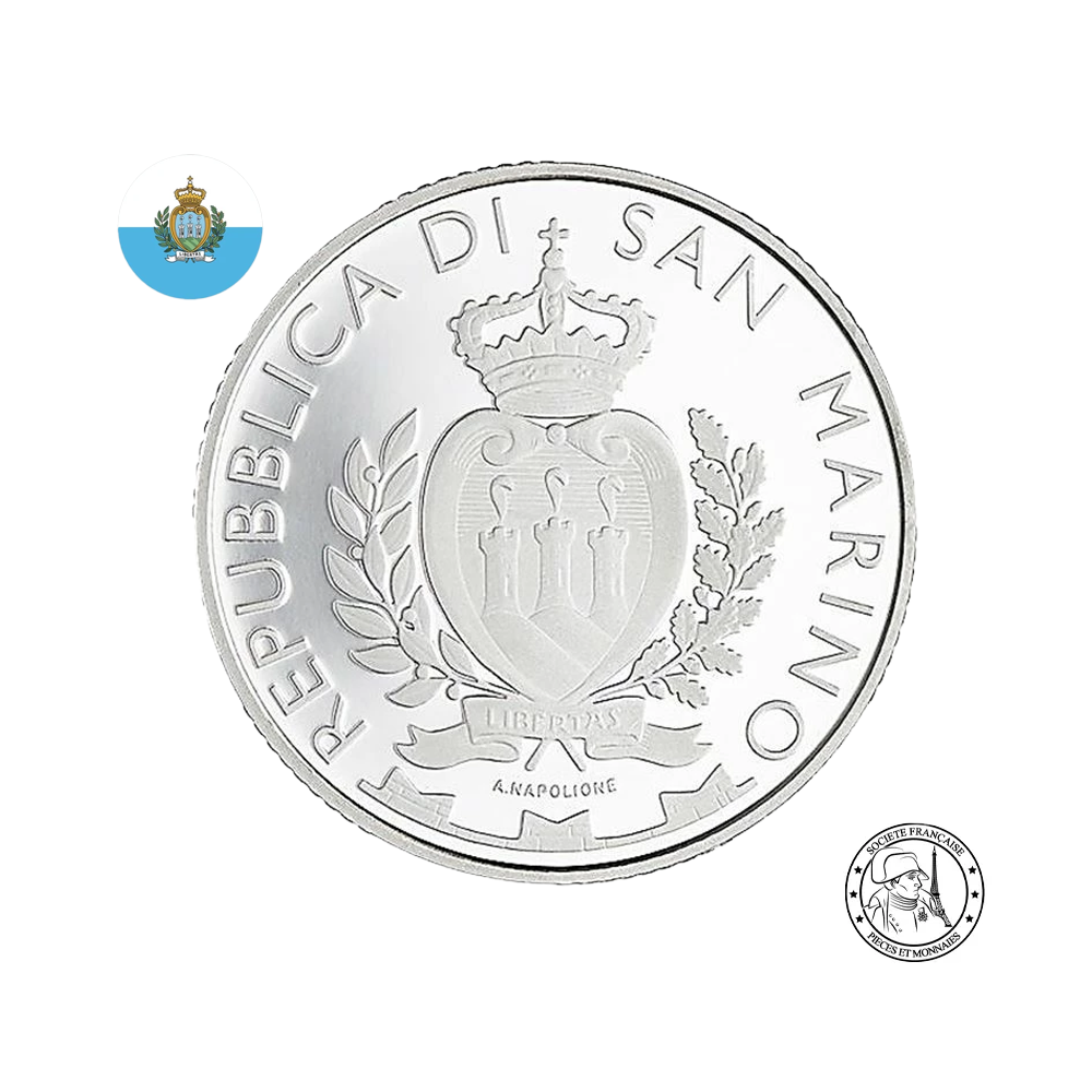 ⁣⁢San Marino - Milizkompanie - 10 Euro Silbermünze - PP 2026⁤⁣