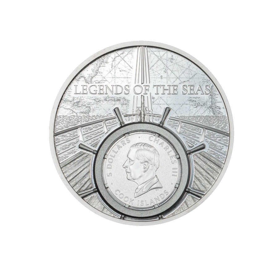 Legends of the Seas - Santa Maria - Monnaie de 5 Dollars - BE 2026