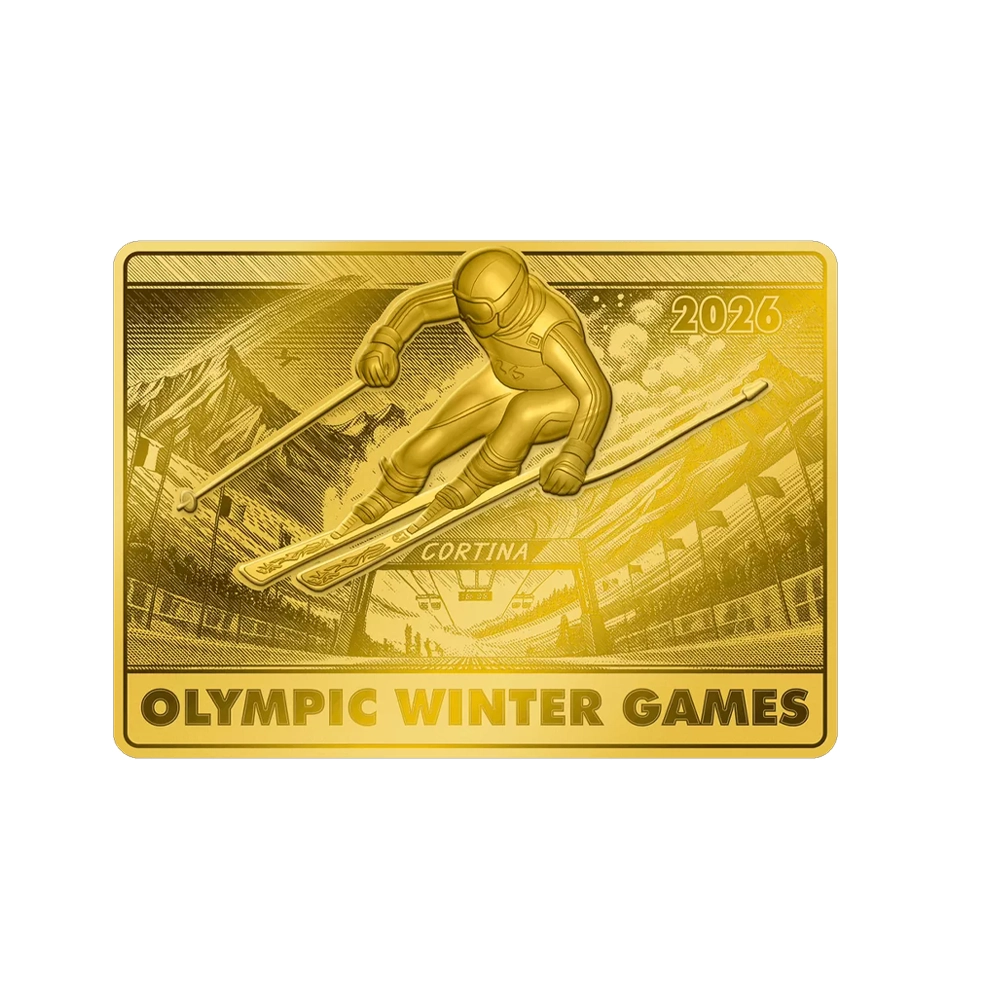 Jeux Olympiques d’Hiver - Saut de ski - Lingot de 1/500 Oz - 2026