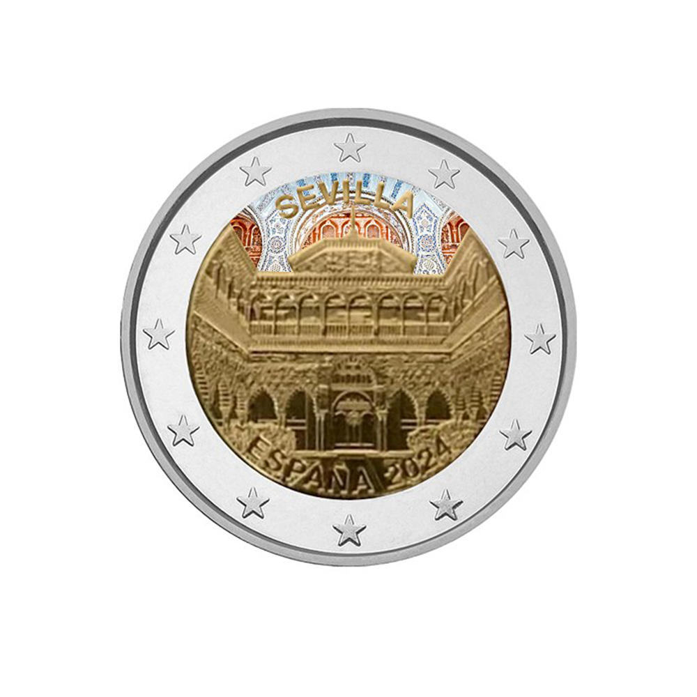 Espanha 2024 - 2 Euro comemorativo - Catedral de Sevilha - Colorizado