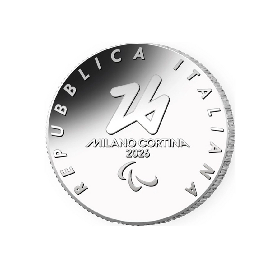 Jeux Olympiques d'Hiver de Milan- Monnaie de 6€ Argent - Ski de fond - BE 2025